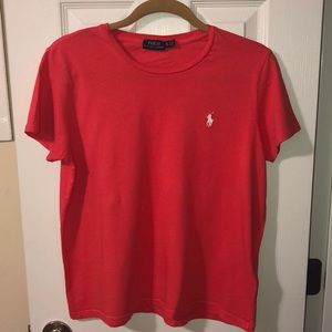Coral Polo Ralph Lauren Tee